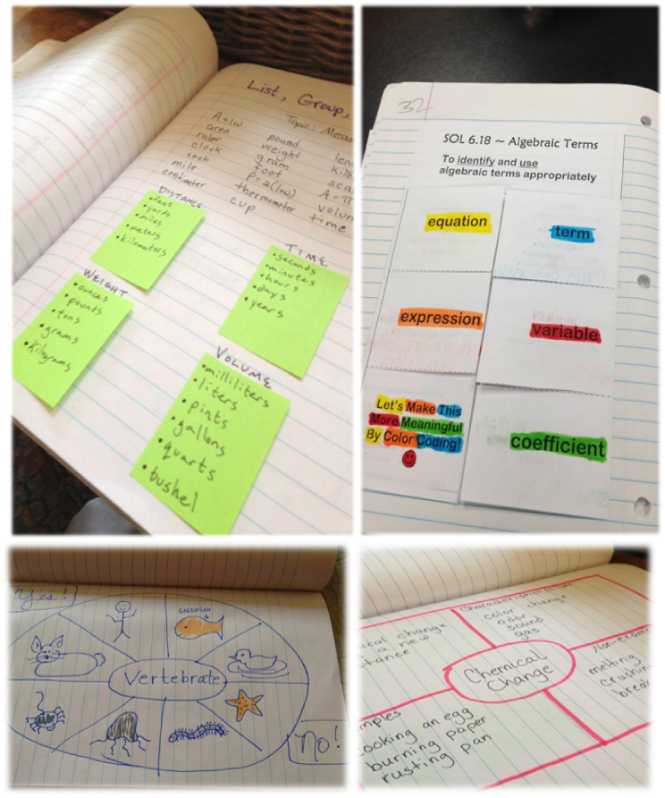 Vocabulary Notebooks Image Learning Focused